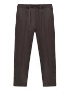 Slim-Fit Thermolite® Flannel Trousers Brown Mango