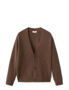 100% Wool Cardigan With Buttons Brown Mango
