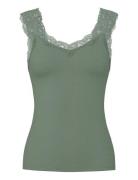 Pcbarbera Lace Top Jrs Noos Bc Green Pieces