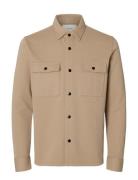 Slhjackie Sweat Jacket Noos Beige Selected