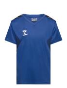 Hmlauthentic Pl Jersey S/S Kids Blue Hummel