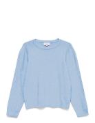 Vmdoffy Ls O-Neck Blouse Ga Noos Girl Blue Vero Moda Girl