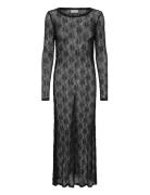 Mwrita Boatneck Ls Dress Black My Essential Wardrobe