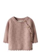 Nbflaguna Ls Wrap Knit Lil Noos Pink Lil'Atelier