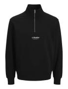 Jjesoho Sweat Quarter Zip Hn Noos Black Jack & J S