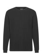 Long Sleeve Classic Waffle Tee Black Abercrombie & Fitch