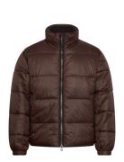 Aircloud Mock Puffer Brown Abercrombie & Fitch