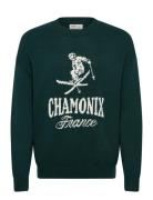 Intarsia Jersey Crew Green Hollister