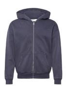 Boxy Full Zip Navy Hollister
