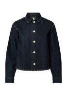 Pckarla Ls Denim Shirt D2D Fsy Pp Navy Pieces