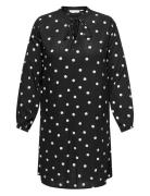 Cardiona Life L/S Blk Dress Aop Black ONLY Carmakoma