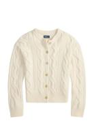 Cable-Knit Wool-Cashmere Cardigan Cream Polo Ralph Lauren
