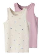 Nmftank Top 2P Peyote Hearts Noos Cream Name It