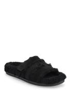 Ines Shearling Sport Slide Black Tory Burch