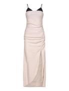 Agnes Linen Dress Beige Twist & Tango