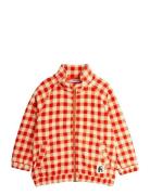 Gingham Aop Fleece Jacket Red Mini Rodini