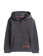 Nyc Print Zipthrough Hoodie Grey Tommy Hilfiger