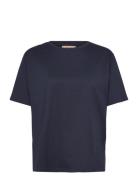 Trish Light Cotton Jersey Navy Rue De Tokyo