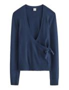Sweater Wrap Cardigan Navy Lindex