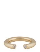 Veil Crystal Ring G/Clear - Gold SNÖ Of Sweden