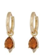 Eira Navette Ring Ear G/Smokey - Gold SNÖ Of Sweden