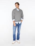 Classic Cotton V-Neck Grey GANT