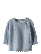 Nbflaguna Ls Wrap Knit Lil Noos Blue Lil'Atelier