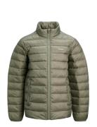 Jjlouis Light Puffer Collar Jnr Khaki Jack & J S