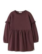 Nmfthora Hyn Ls Dress Lil Burgundy Lil'Atelier