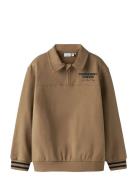 Nkmtrent Ls Nreg Sweat Polo Bru Brown Name It