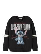 Nkfdysmi Stitch Nreg Sweat Bru Wdi Black Name It