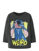 Nmmdimitri Stitch Ls Nreg Top Wdi Grey Name It