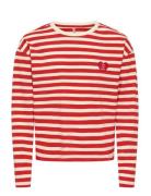 Koglivina L/S O-Neck Stripe Top Jrs Red Kids Only