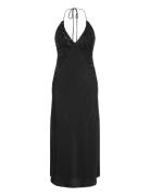 Rosella Halter Maxi Dress Black Bardot