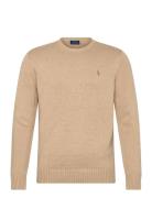 Cotton Crewneck Sweater Beige Polo Ralph Lauren