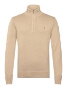 Cotton Quarter-Zip Sweater Beige Polo Ralph Lauren