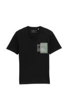 Printed T-Shirt Black Tom Tailor