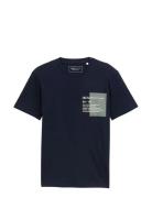 Printed T-Shirt Navy Tom Tailor