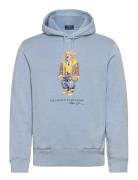 Polo Bear Garment-Dyed Fleece Hoodie Blue Polo Ralph Lauren