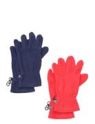 Gloves Fleece - 2 Pcs. Set. Patterned Color Kids