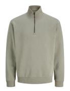 Jjebradley Sweat Half Zip Noos Khaki Jack & J S