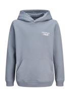 Jornorrebro Typo Back Sweat Hood Sn Jnr Grey Jack & J S