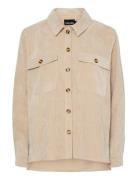 Pceffi Ls Corduroy Shirt Wvn Noos Bc Beige Pieces