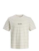 Jornorrebro Stripe Tee Ss Cn Ln Cream Jack & J S
