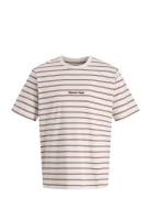 Jornorrebro Stripe Tee Ss Cn Ln Cream Jack & J S