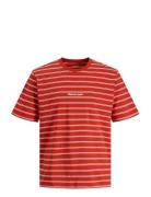 Jornorrebro Stripe Tee Ss Cn Ln Red Jack & J S