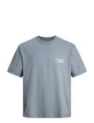 Jornorrebro Typo Tee Ss Crew Neck Noos Blue Jack & J S
