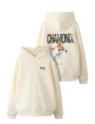 Nlmskiing Ls Sweat W. Hood Cream LMTD