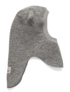 Balaclava Ears Wool Grey Huttelihut