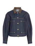 Vilova L/S Collar Denim Jakcet Dbd/Bfs Blue Vila